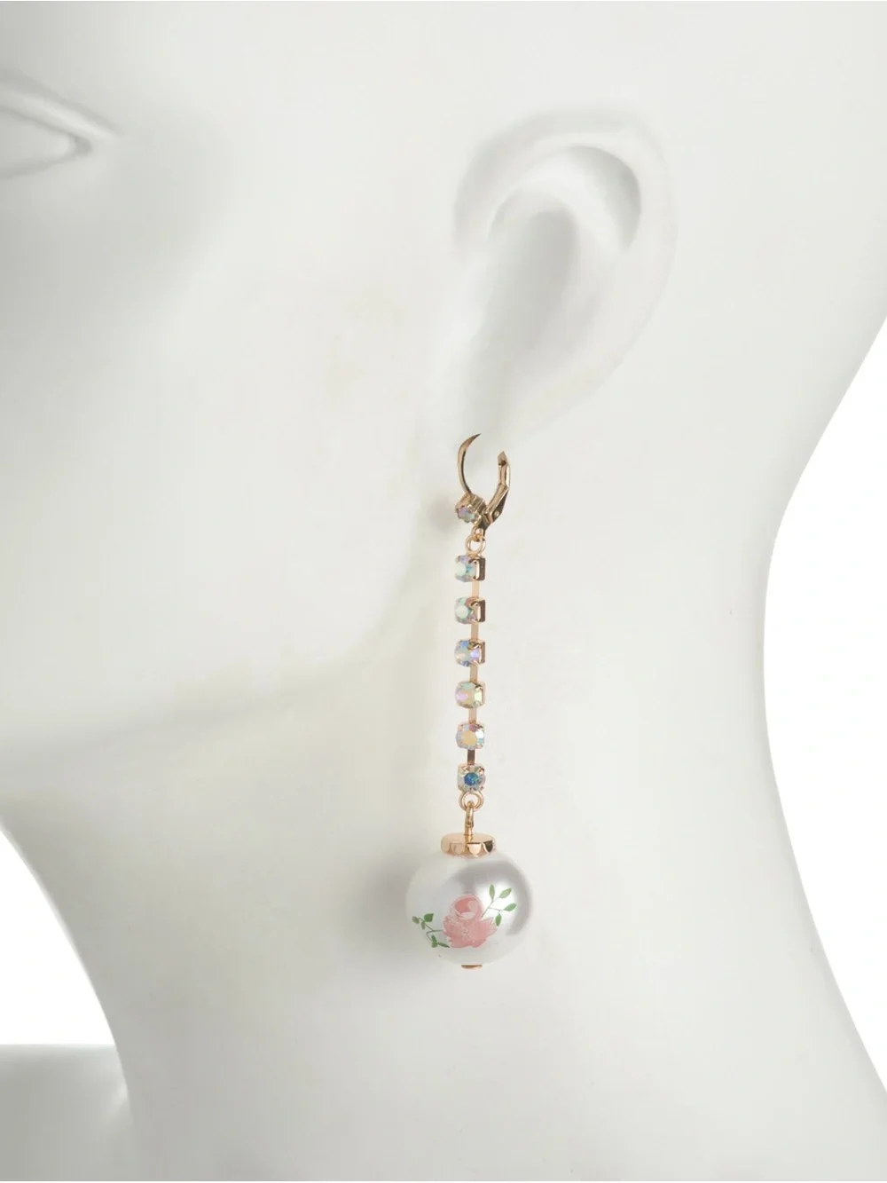 Betsey Johnson Pink Nutcracker Pearl Mismatched Christmas Earrings Bling